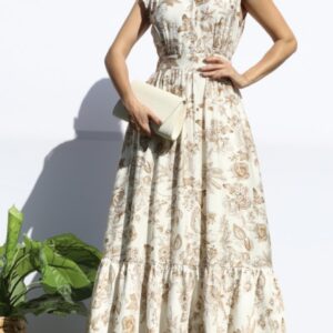 Vestido Maxi Floral Elegante